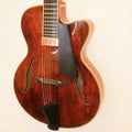 Yunzhi Luthier Handcrafted 15" Electric Guitar Flamed Maple Hollow Body Archaize Spruce Top Ebony Fingerboard Professional H/S