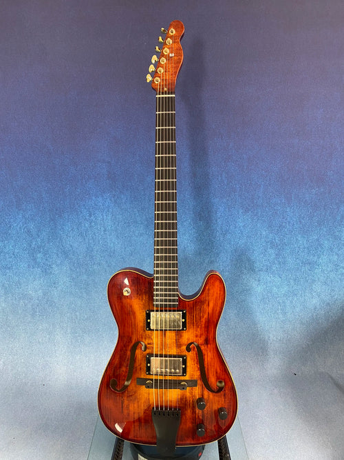 Handmade Archtop Jazz Guitar-Luthier Custom Electric Guitar Components Kit Spruce Top Ebony Maple Neck for Professional