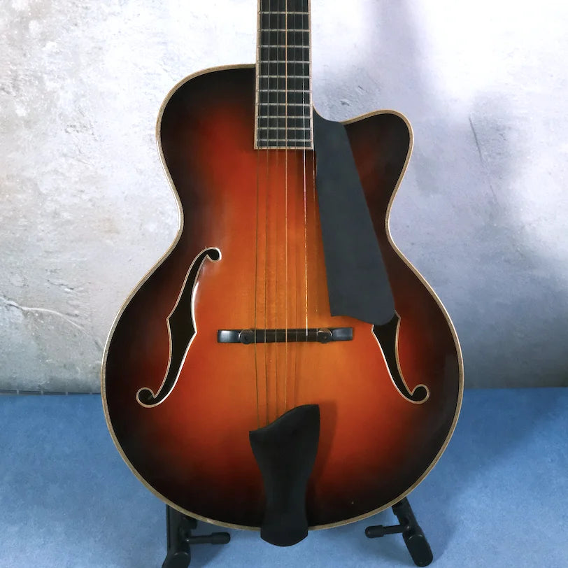 Yunzhi YZ-19NYL 7-String Electric Archtop Jazz Guitar Maple Neck Solid Hollow Body Spruce Top Ebony Luthier Handcrafted Custom