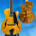 Jazz Guitar Spruce Top Hollow Body Gloss Finish Ebony Fingerboard Professional Yunzhi YZA25 Discounted