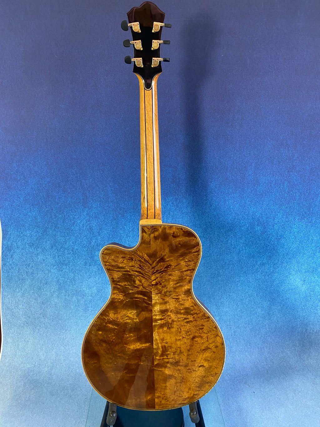Jazz Guitar Spruce Top Hollow Body Gloss Finish Ebony Fingerboard Professional Yunzhi YZA25 Discounted