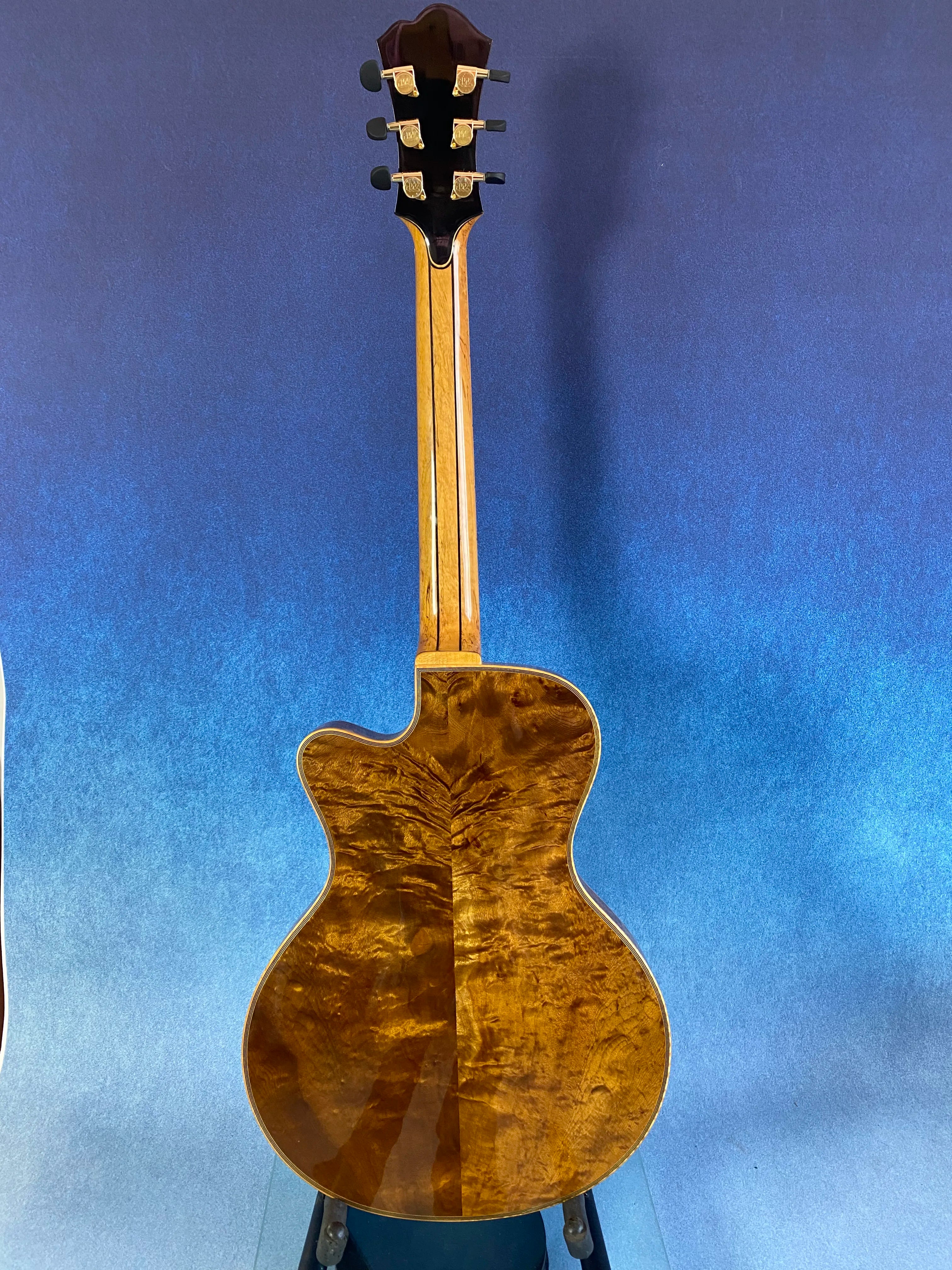 Jazz Guitar Spruce Top Hollow Body Gloss Finish Ebony Fingerboard Professional Yunzhi YZA25 Discounted