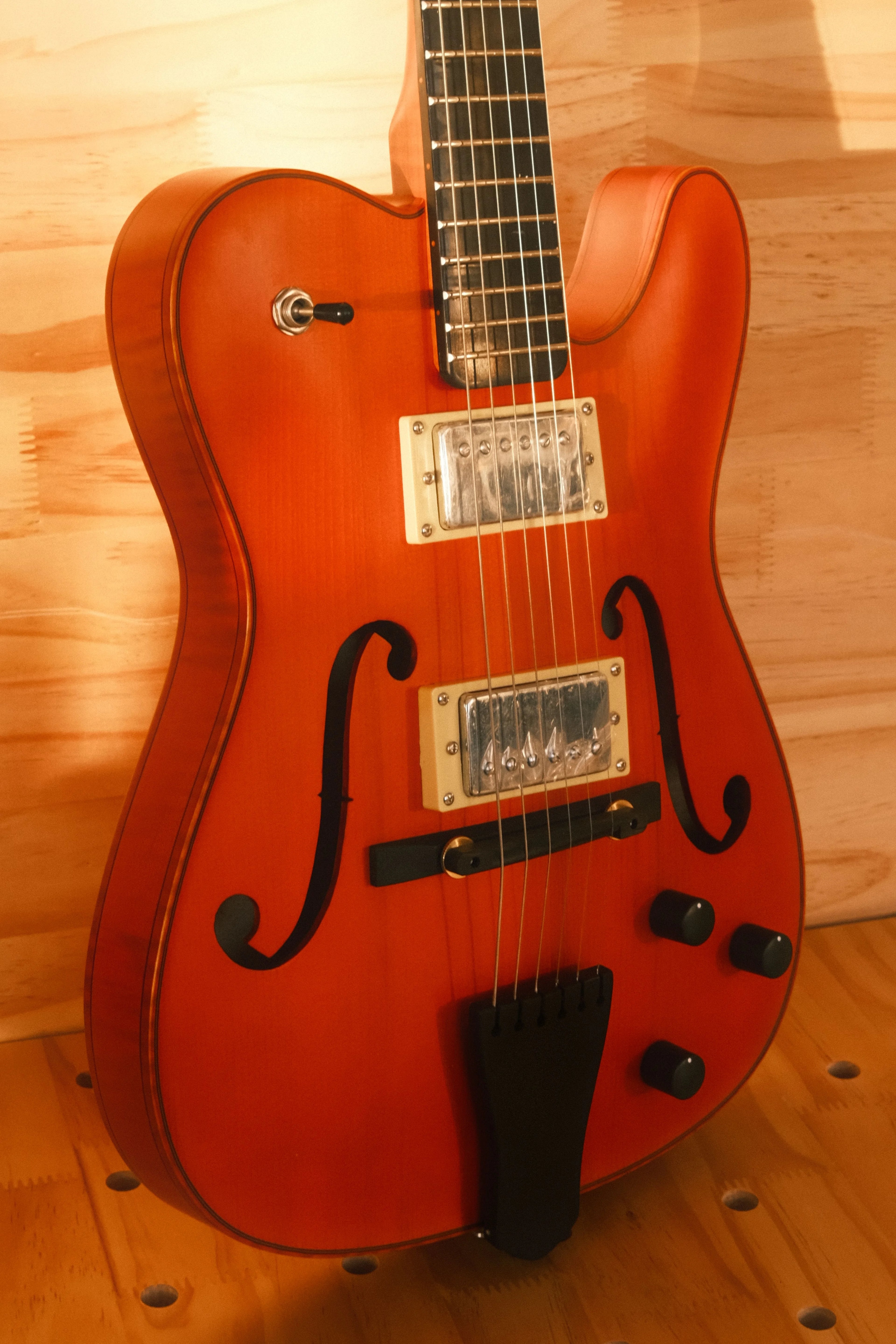 For Violinstyle Customizable Electric Guitar for Type Carved Maple Spruce Top Jazz Hollow Body Archtop Ebony