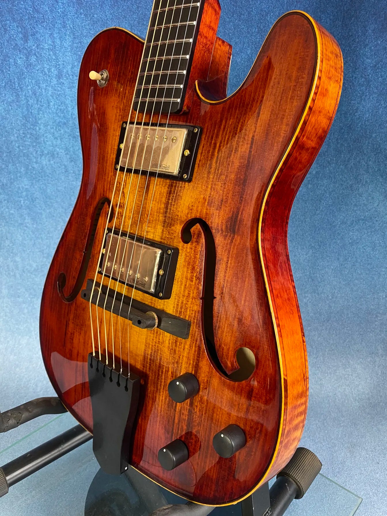 Handmade Archtop Jazz Guitar-Luthier Custom Electric Guitar Components Kit Spruce Top Ebony Maple Neck for Professional