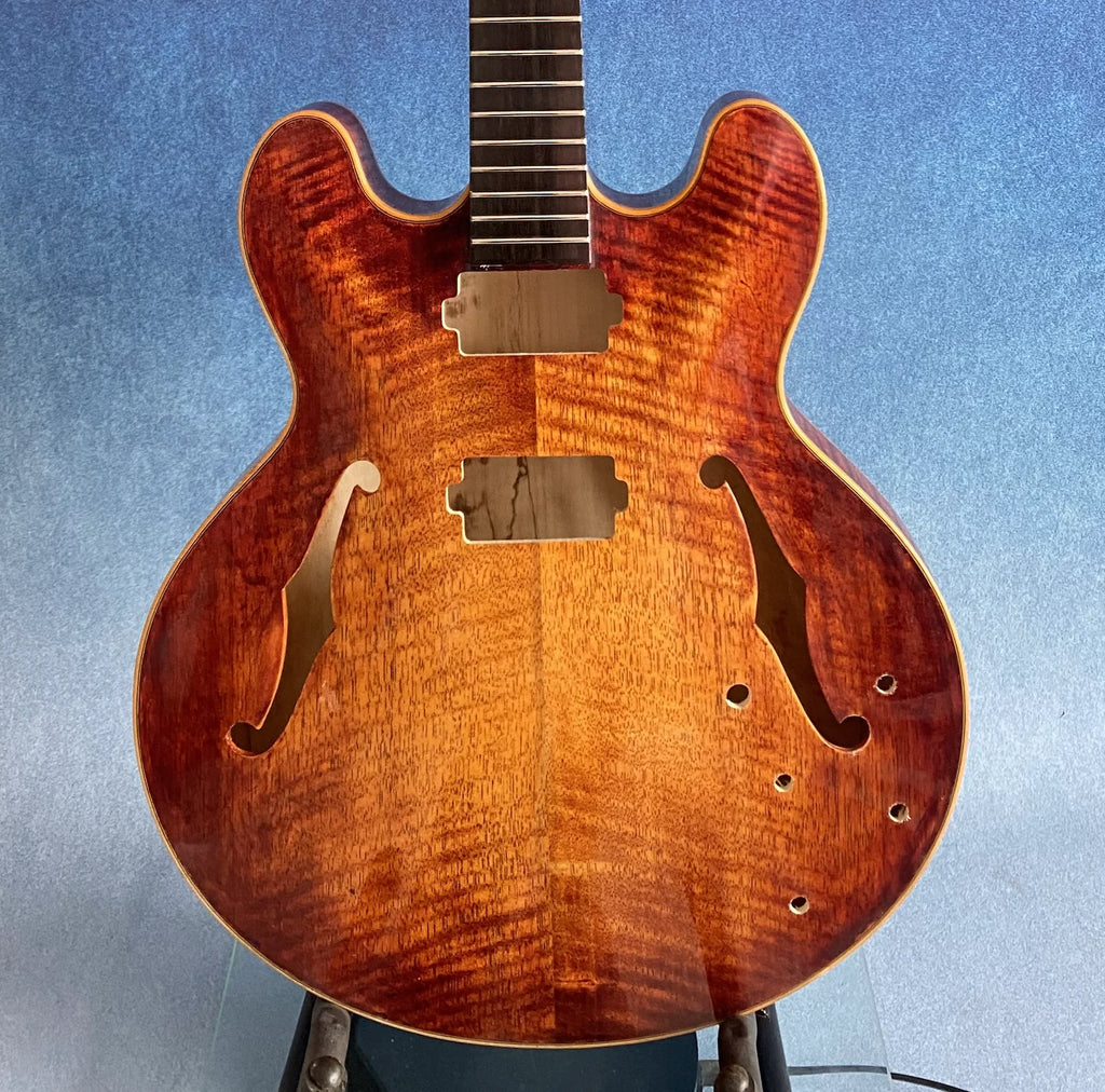 Handcraft Luthier ES335 Archtop Jazz Guitar Hollow Body Components & Kits with Maple Neck Ebony Fingerboard Spruce Top