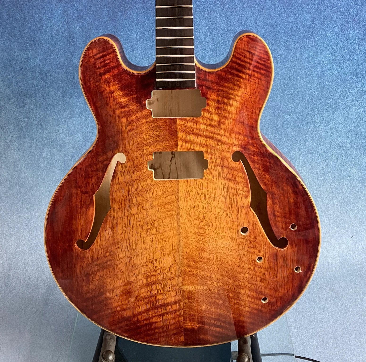 Handcraft Luthier ES335 Archtop Jazz Guitar Hollow Body Components & Kits with Maple Neck Ebony Fingerboard Spruce Top