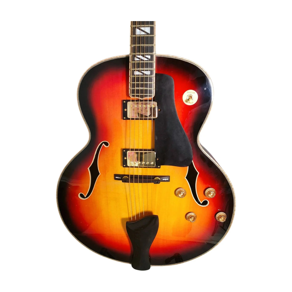 Acoustic Hollow Guitar Handcrafted Solid Maple Wood Jazz Guitar Instruments Musical