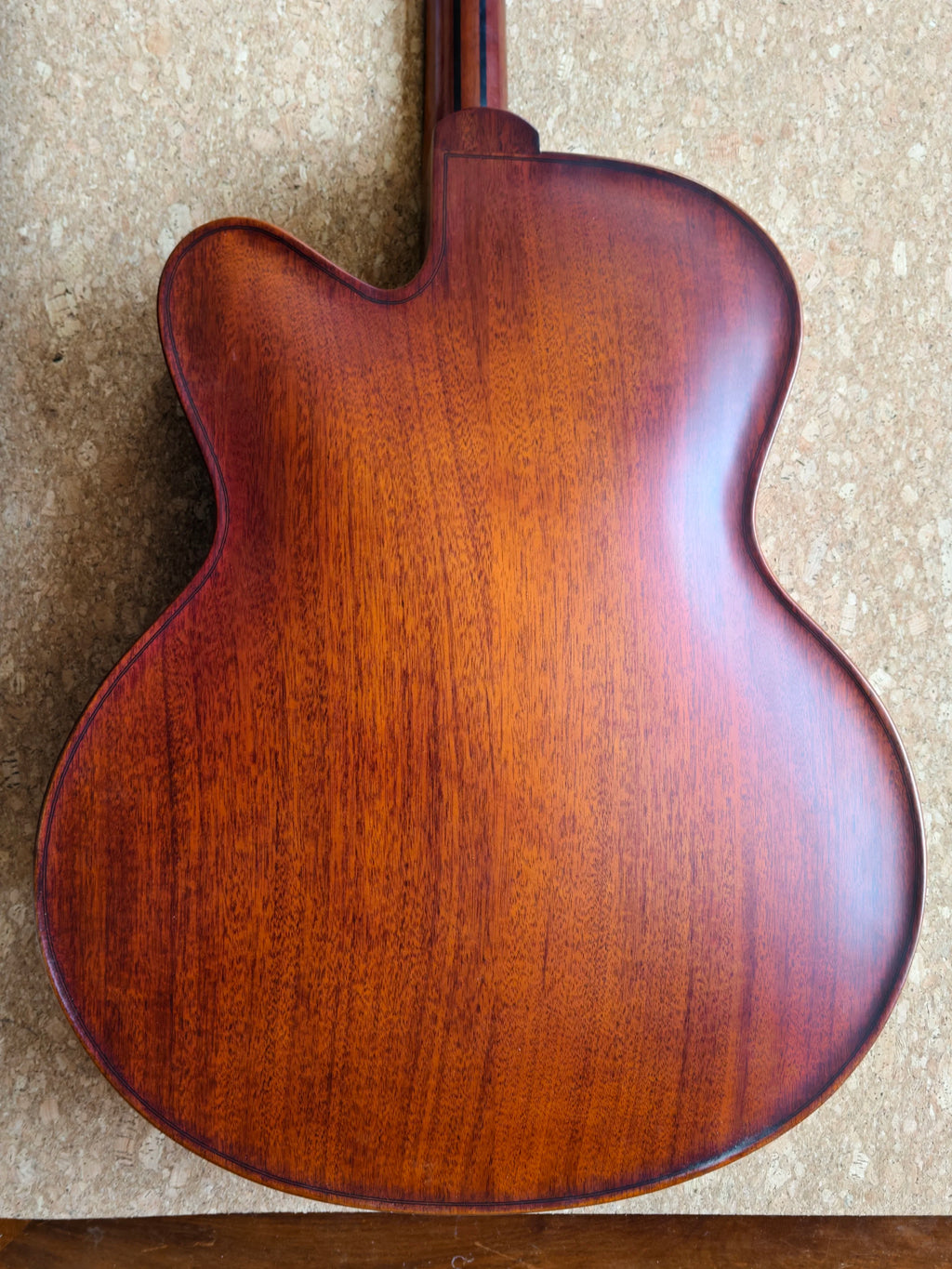 ViolinStyle Handcarved 17" Electric Guitar Solid Spruce Hollow Body Ebony Professional Jazz Guitar Cutaway in Stock