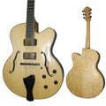 SEMI-HOLLOW BODY JAZZ GUITAR Maple Solidwood Customizable Acoustic Electric Guitar with Ebony Fingerboard