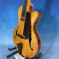 Yunzhi Customizable Acoustic Guitar YZA25 Jazz Archtop Hollow Solid Maple Body Spruce Top Gloss Finish Ebony Fingerboard