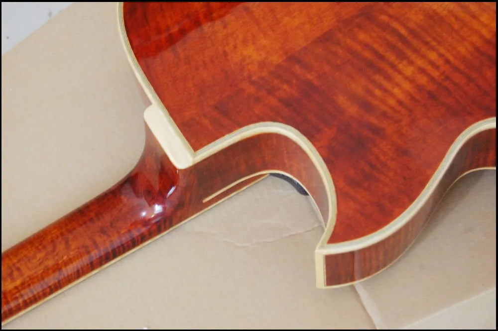 Handmade Solid Jacaranda Wood Archtop Electric Guitar Fully Custom with Spruce Top Maple Back/Side Ebony Fingerboard