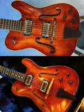Handmade Archtop Jazz Guitar-Luthier Custom Electric Guitar Components Kit Spruce Top Ebony Maple Neck for Professional