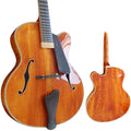 Yunzhi Hollow Body Archtop Jazz Guitar Maple Solid Wood Ebony Fingerboard Customizable Electric Guitar China