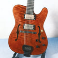 Violinstyle Yunzhi Archtop Customizable Electric Guitar with Carved Maple Spruce Top H/S Pickup 6 Strings Ebony Fretboard