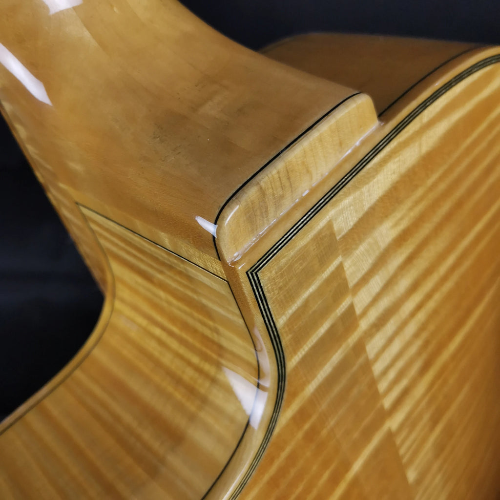 Handmade Custom Yunzhi Archtop Gypsy Jazz Guitar Spruce Top Maple Back/Side Ebony Fingerboard Gloss Hollow Body Professional