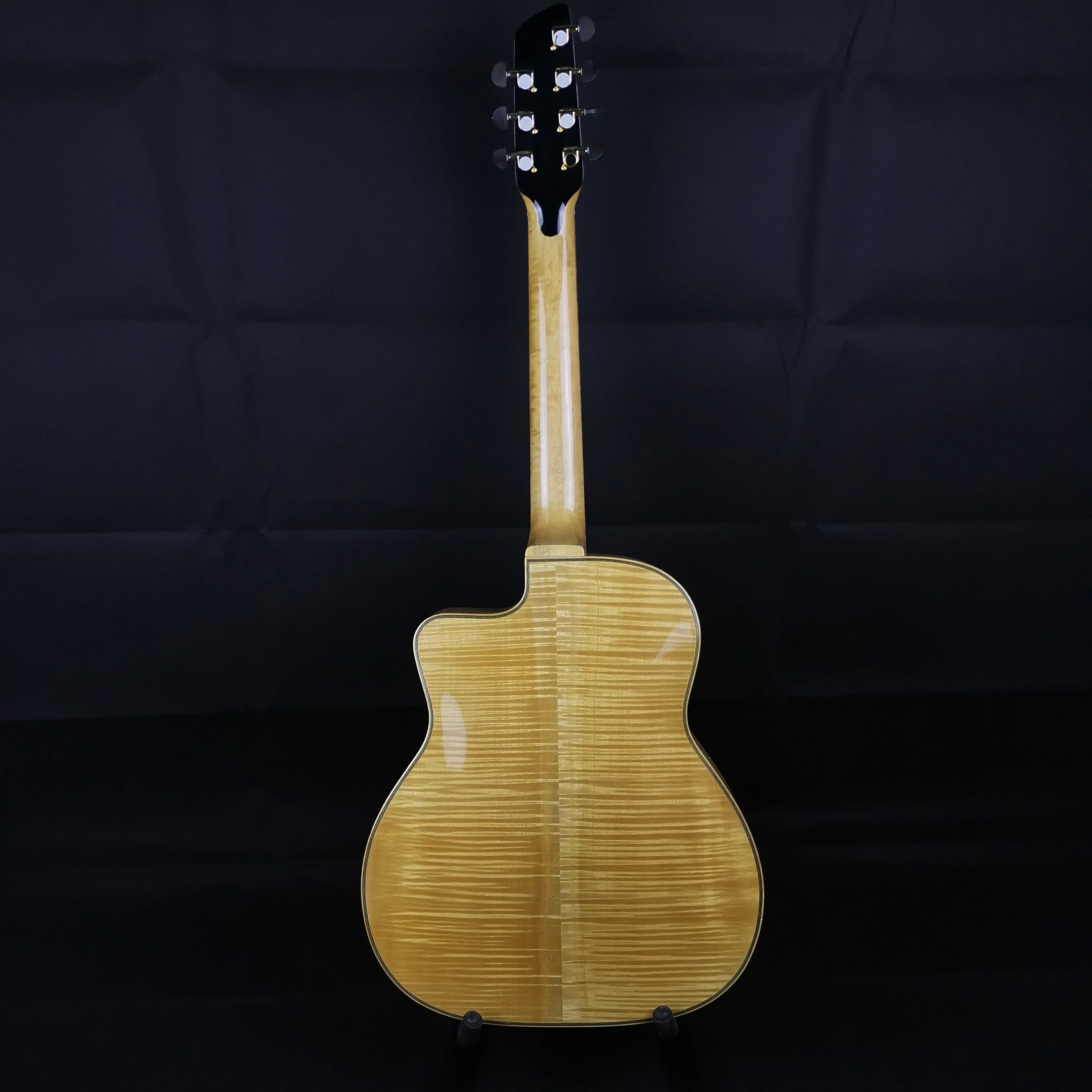 Handmade Custom Yunzhi Archtop Gypsy Jazz Guitar Spruce Top Maple Back/Side Ebony Fingerboard Gloss Hollow Body Professional