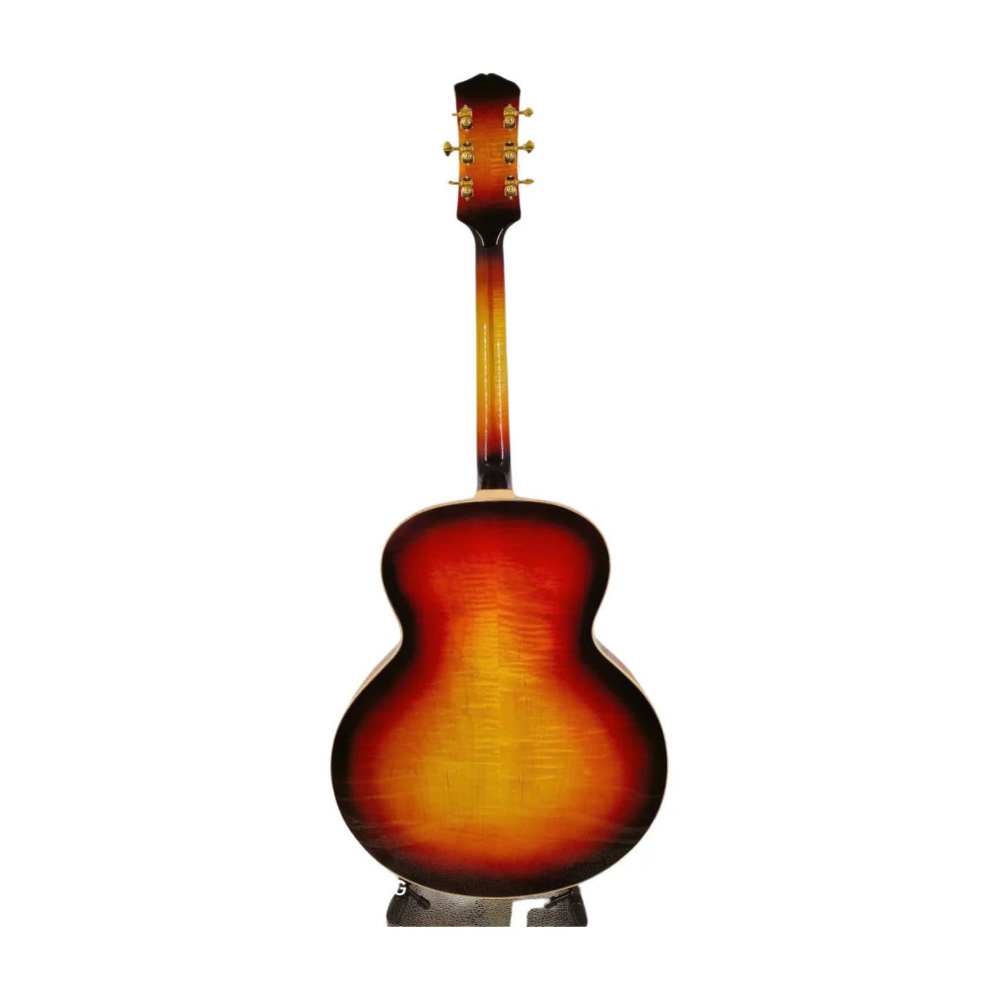Yunzhi Customizable Archtop Jazz Acoustic Guitar Handcrafted with Maple Carved Solid Body and Ebony Fingerboard by Craftsmen