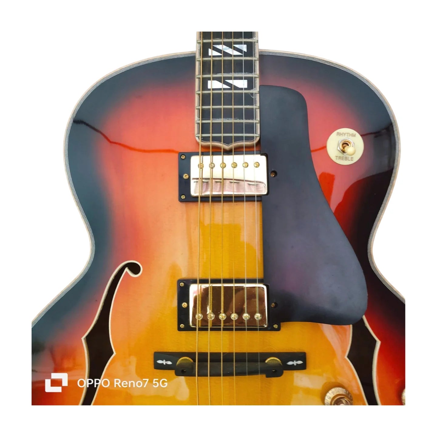 Acoustic Hollow Guitar Handcrafted Solid Maple Wood Jazz Guitar Instruments Musical