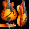 Yunzhi 15-Inch Electric Jazz Guitar Handcrafted Hollow Body with Sunset Cutaway Customizable Archtop Design Side Material Maple