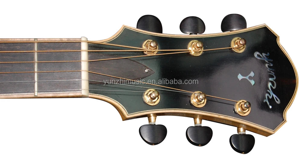 SEMI-HOLLOW BODY JAZZ GUITAR Maple Solidwood Customizable Acoustic Electric Guitar with Ebony Fingerboard