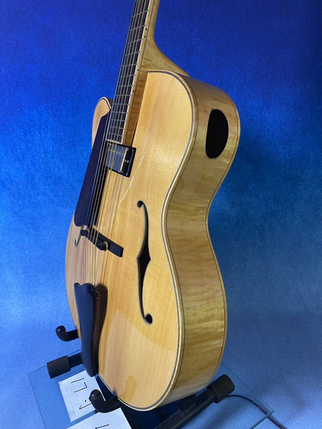 Yunzhi YZA25 Left-handed 17inch Guitar Handmade Jazz Acoustic 2A Carved Maple Archtop Ebony Professional Performance