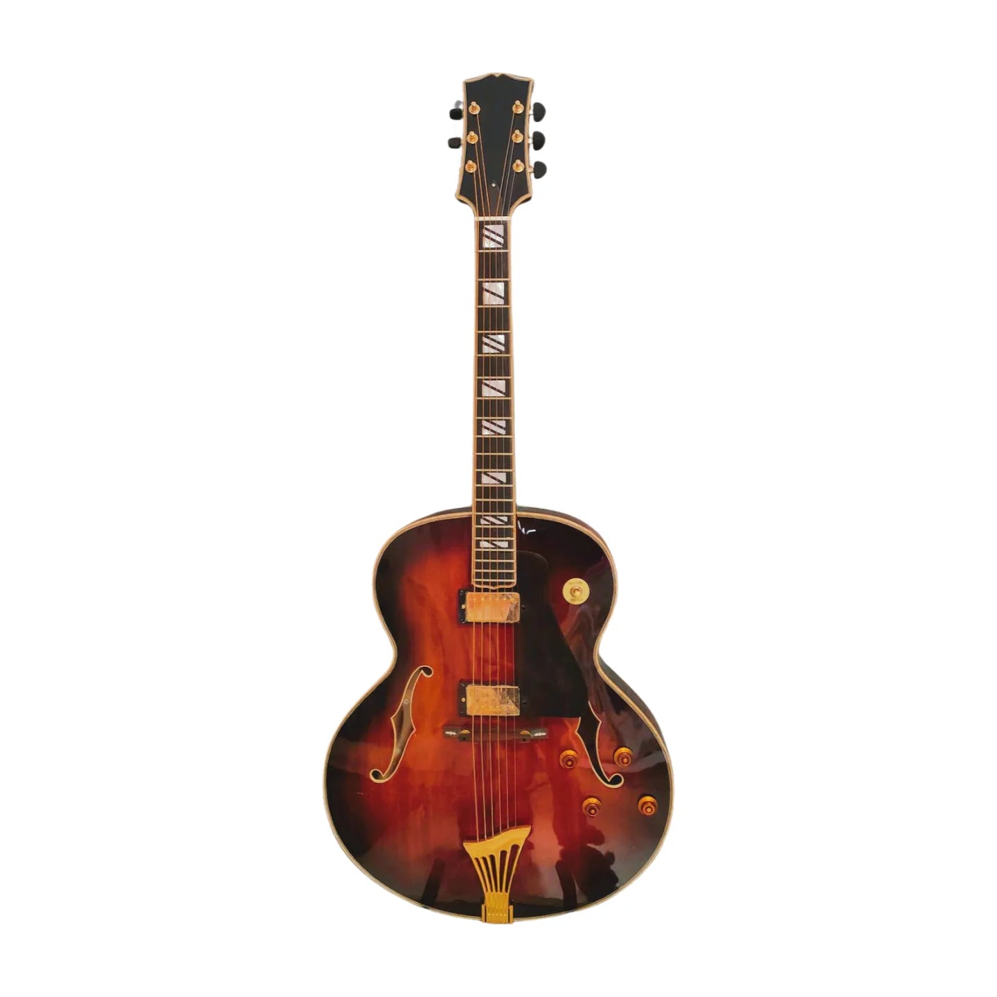 Yunzhi Archtop Hollow Body Maple Jazz Guitar Carved Solid MapleHandcrafted  Jazz Guitar Instruments Musical