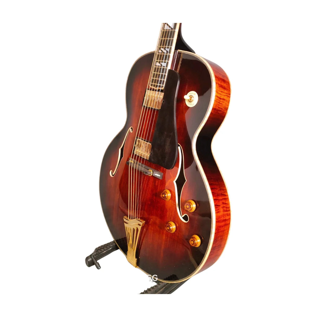 Yunzhi Archtop Hollow Body Maple Jazz Guitar Carved Solid MapleHandcrafted  Jazz Guitar Instruments Musical