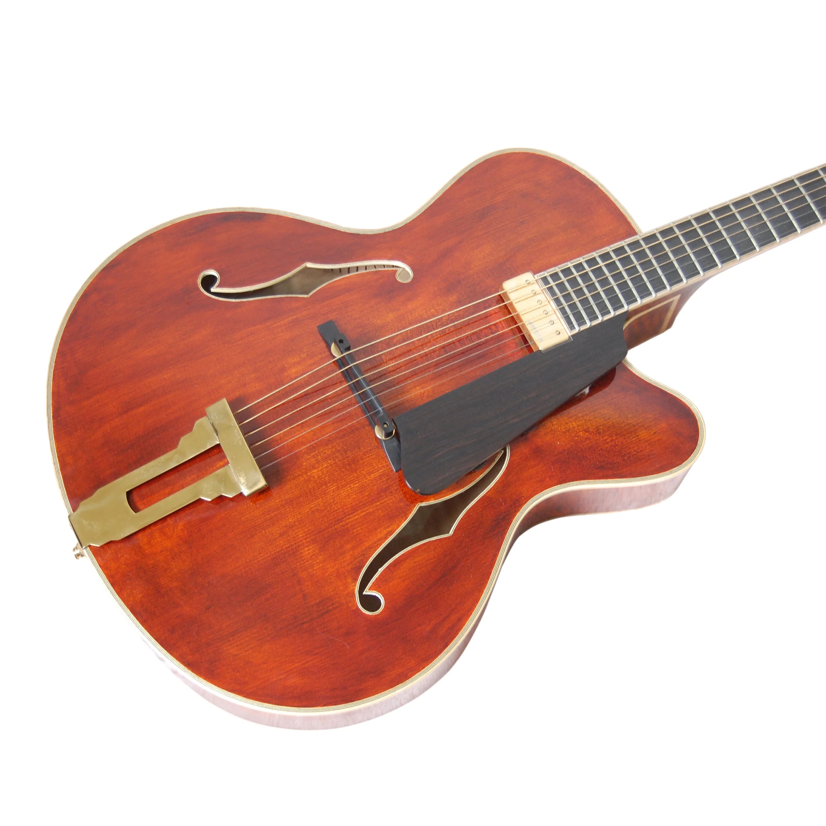 Yunzhi Archtop Jazz Maple Top Ebony Fingerboard Customizable Electric Guitar Made in China